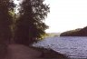 Nordenden av Nøklevann - Nøklevann sett fra nordenden etter ca. 2,5 km. 